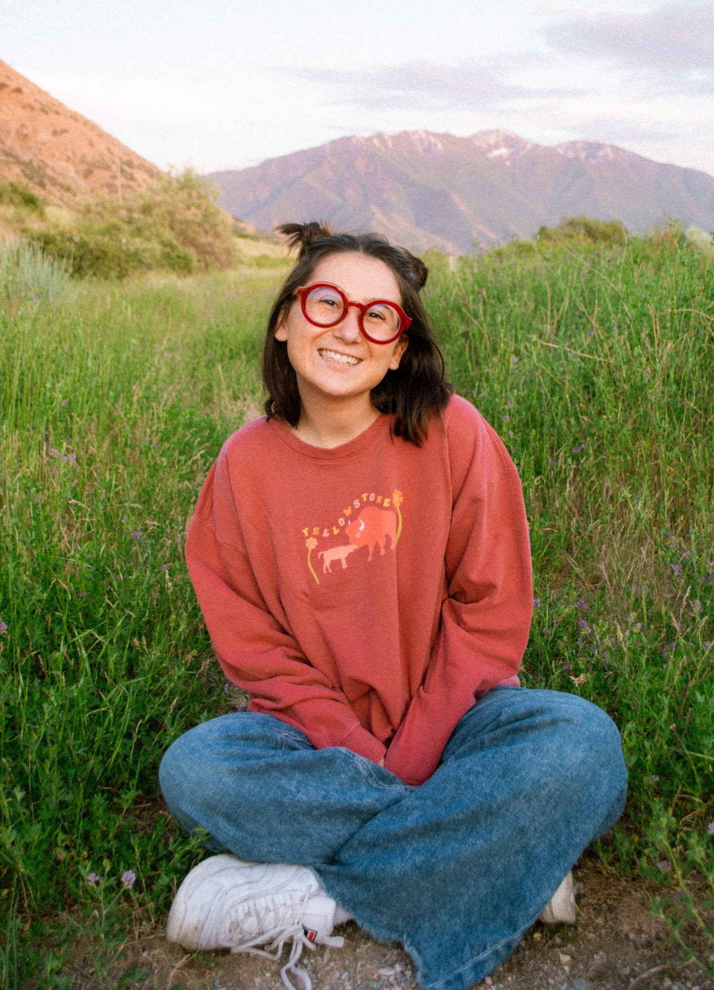 Yellowstone National Park Printed Sweatshirt