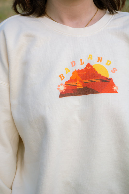 Badlands National Park Printed Sweatshirt