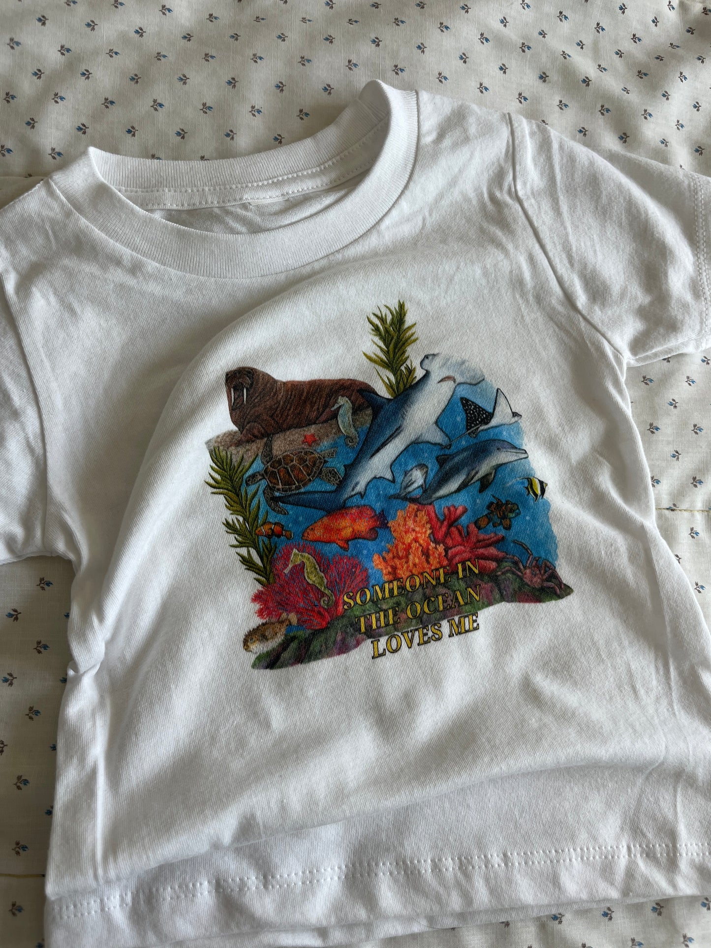 Someone in the Ocean Loves Me Toddler Tee