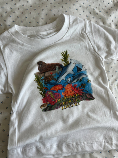 Someone in the Ocean Loves Me Toddler Tee