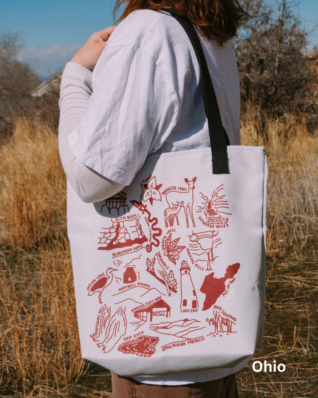 Northern California State Nature Tote Bag