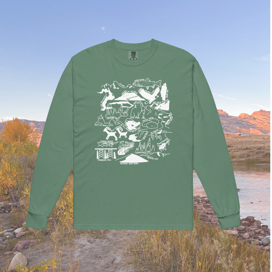 Idaho Nature Checklist Long-Sleeve Shirt