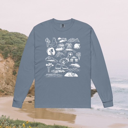 Southern California Nature Checklist Long-Sleeve Shirt