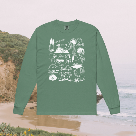 Northern California Nature Checklist Long-Sleeve Shirt