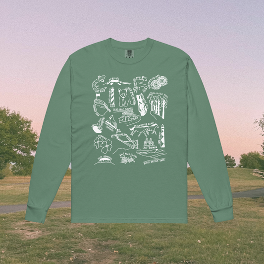North Carolina Nature Checklist Long-Sleeve Shirt