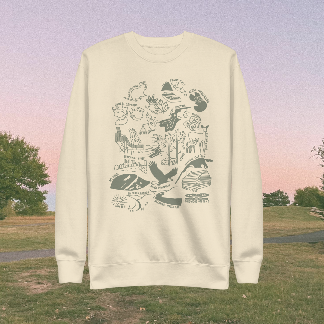 Pennsylvania State Nature Long-Sleeve Unisex Sweatshirt