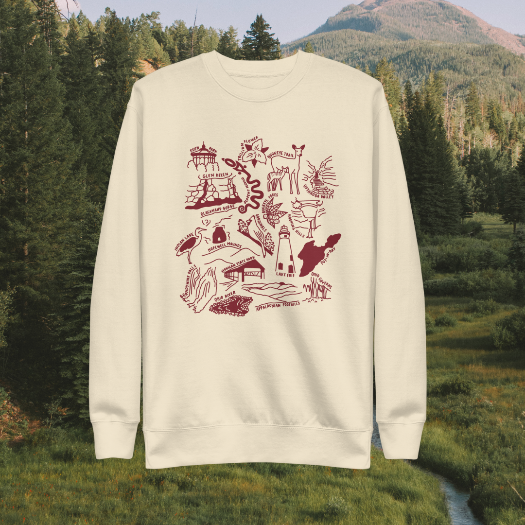 Ohio State Nature Long-Sleeve Unisex Sweatshirt