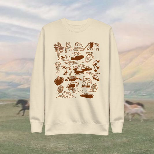 Texas State Nature Long-Sleeve Unisex Sweatshirt