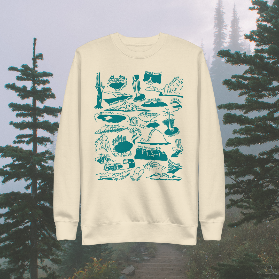 Oregon State Nature Long-Sleeve Unisex Sweatshirt
