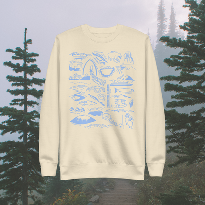 Alaska State Nature Long-Sleeve Unisex Sweatshirt