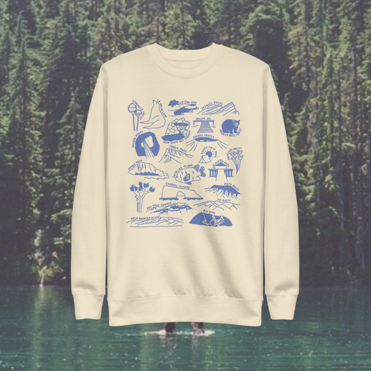 Southern California State Nature Long-Sleeve Unisex Sweatshirt