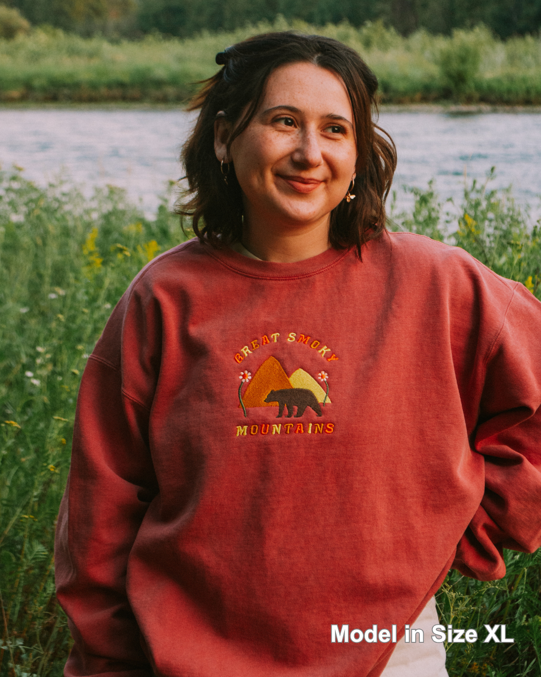 Great Smoky Mountains National Park Waterfall Printed Sweatshirt