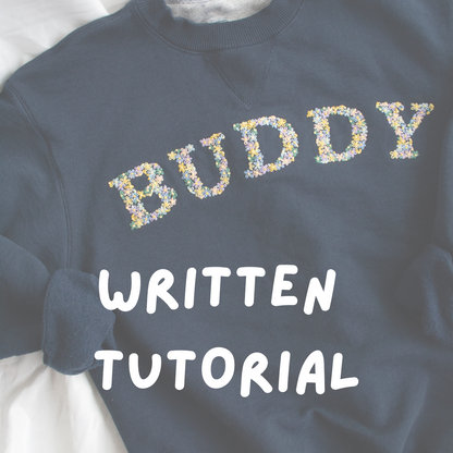 Floral Sweatshirt Written Tutorial